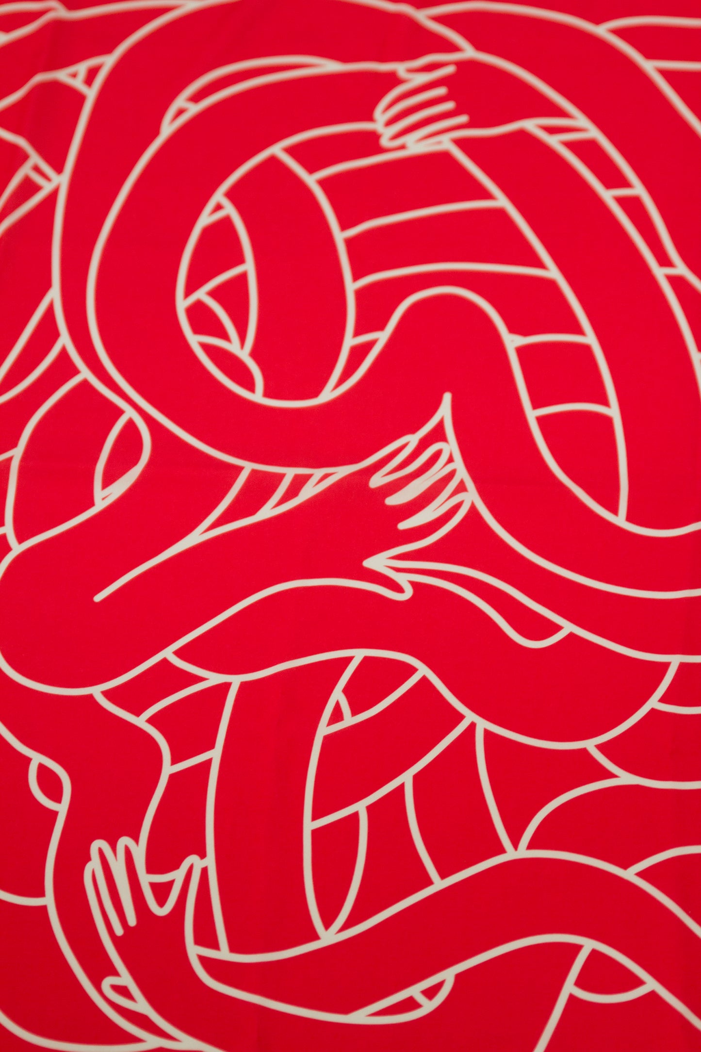 Pañuelo entrelazado Rojo