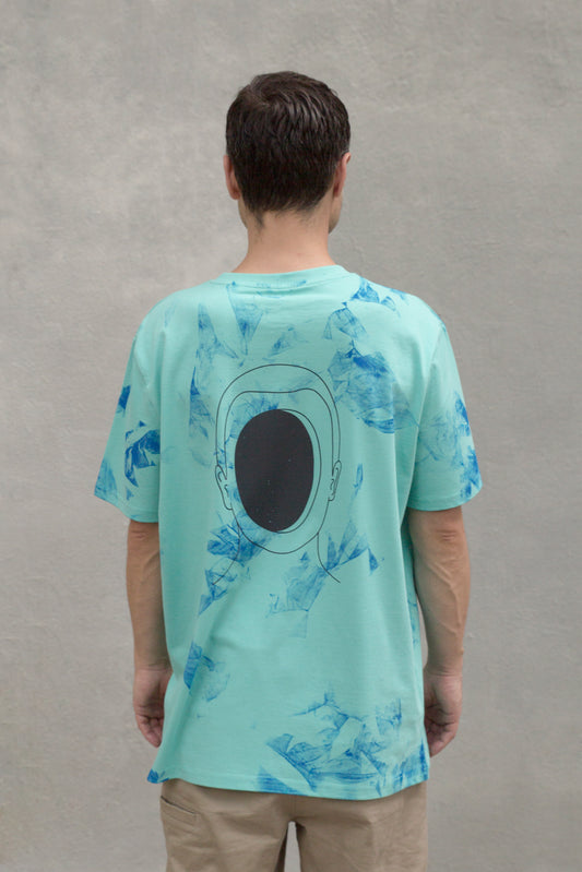 Camiseta "Luke" en azul hielo