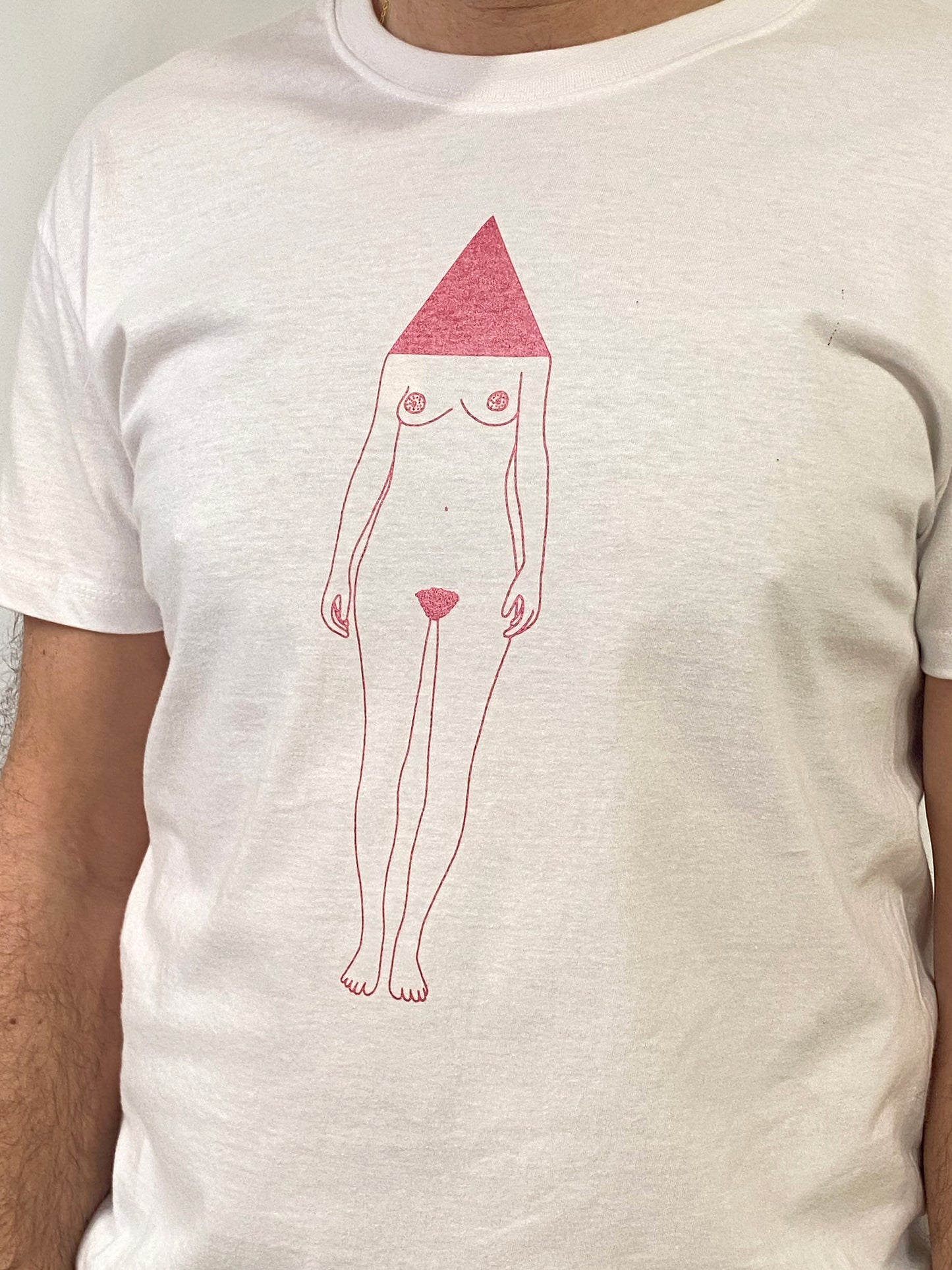 CAMISETA CHICA ROSA METÁLICO