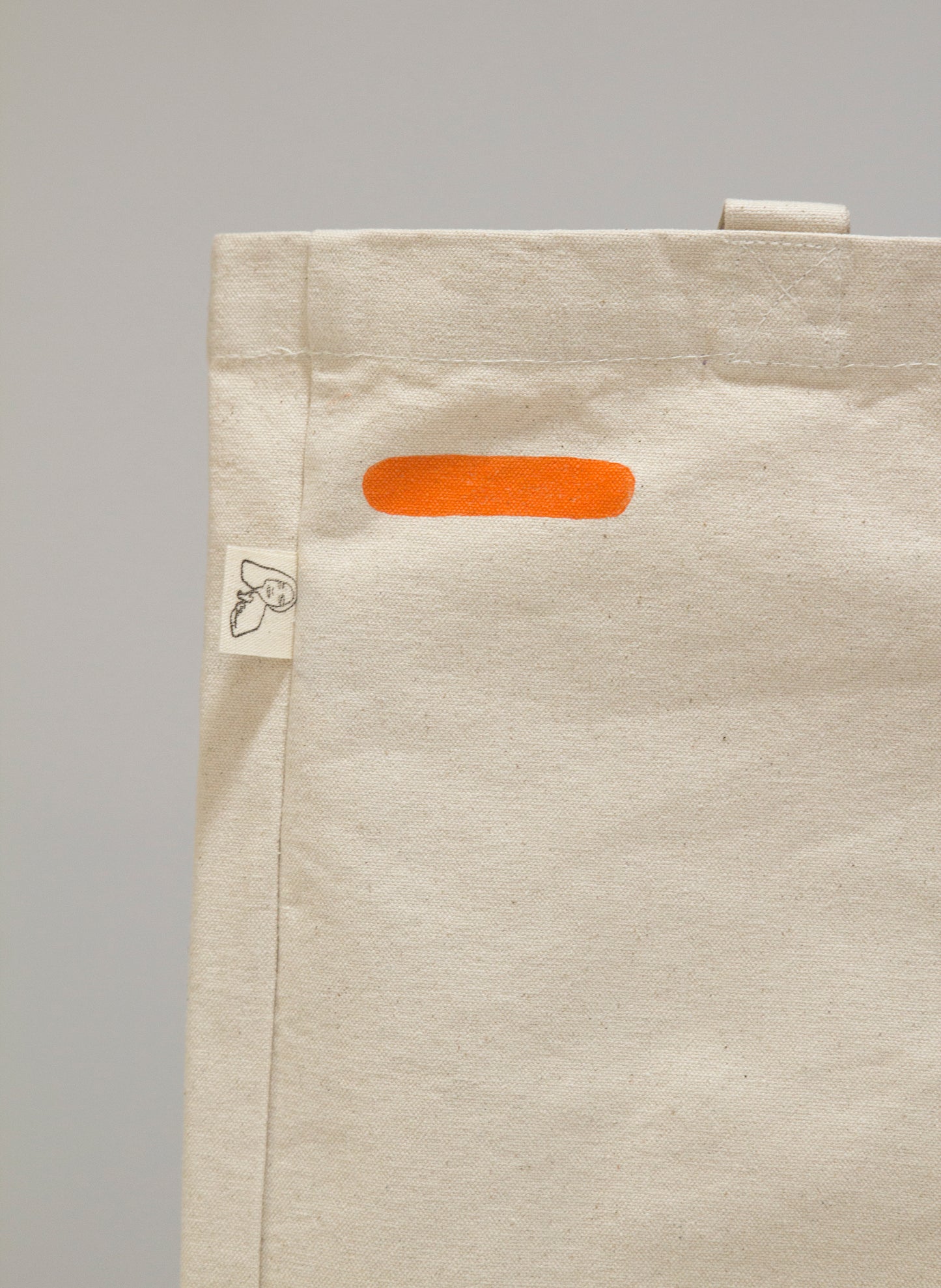 Tote Kao estampado en naranja