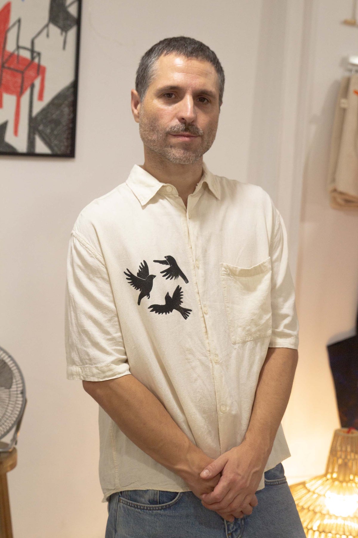Camisa pájaros