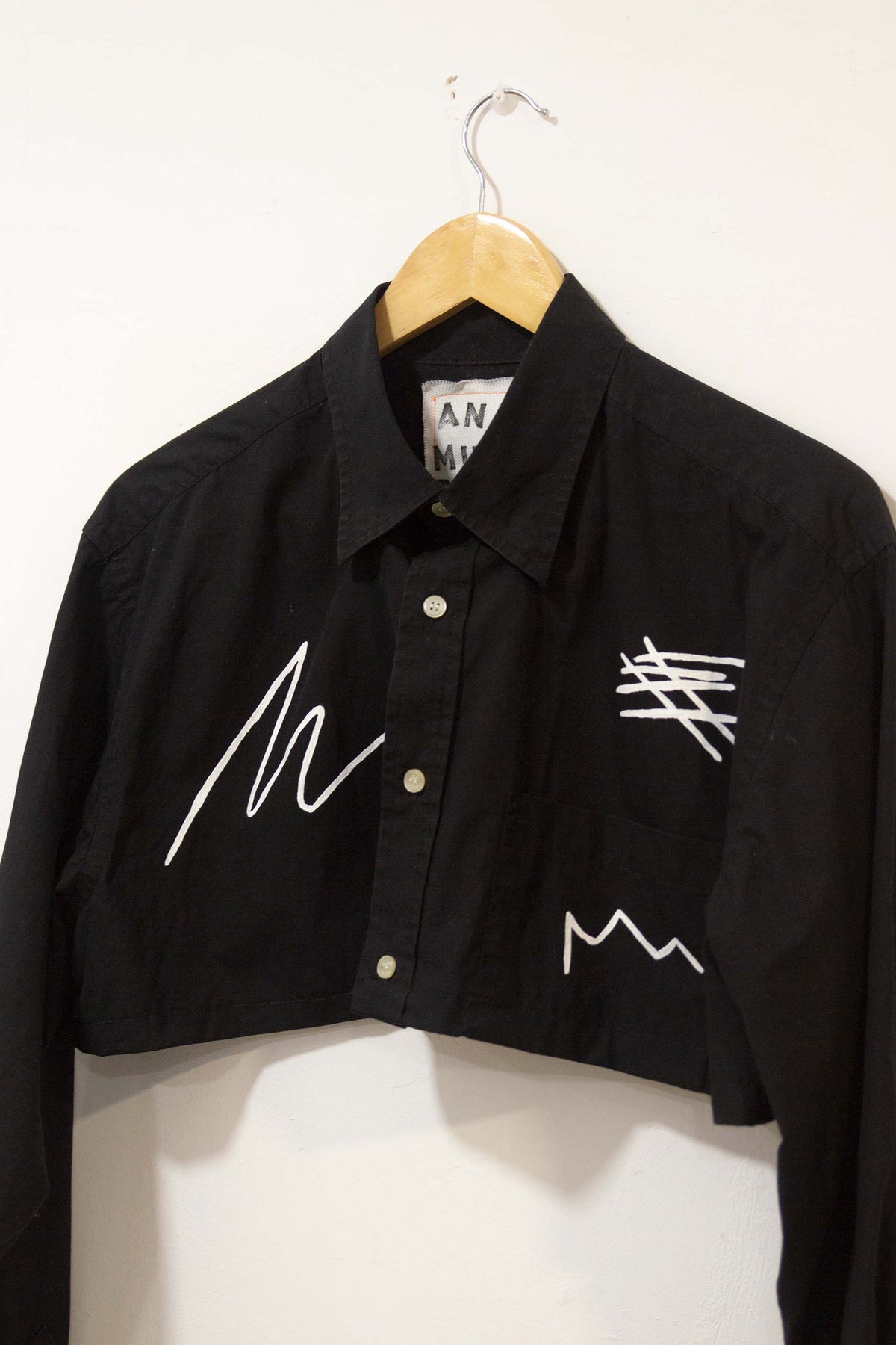 Camisa crop rayajo