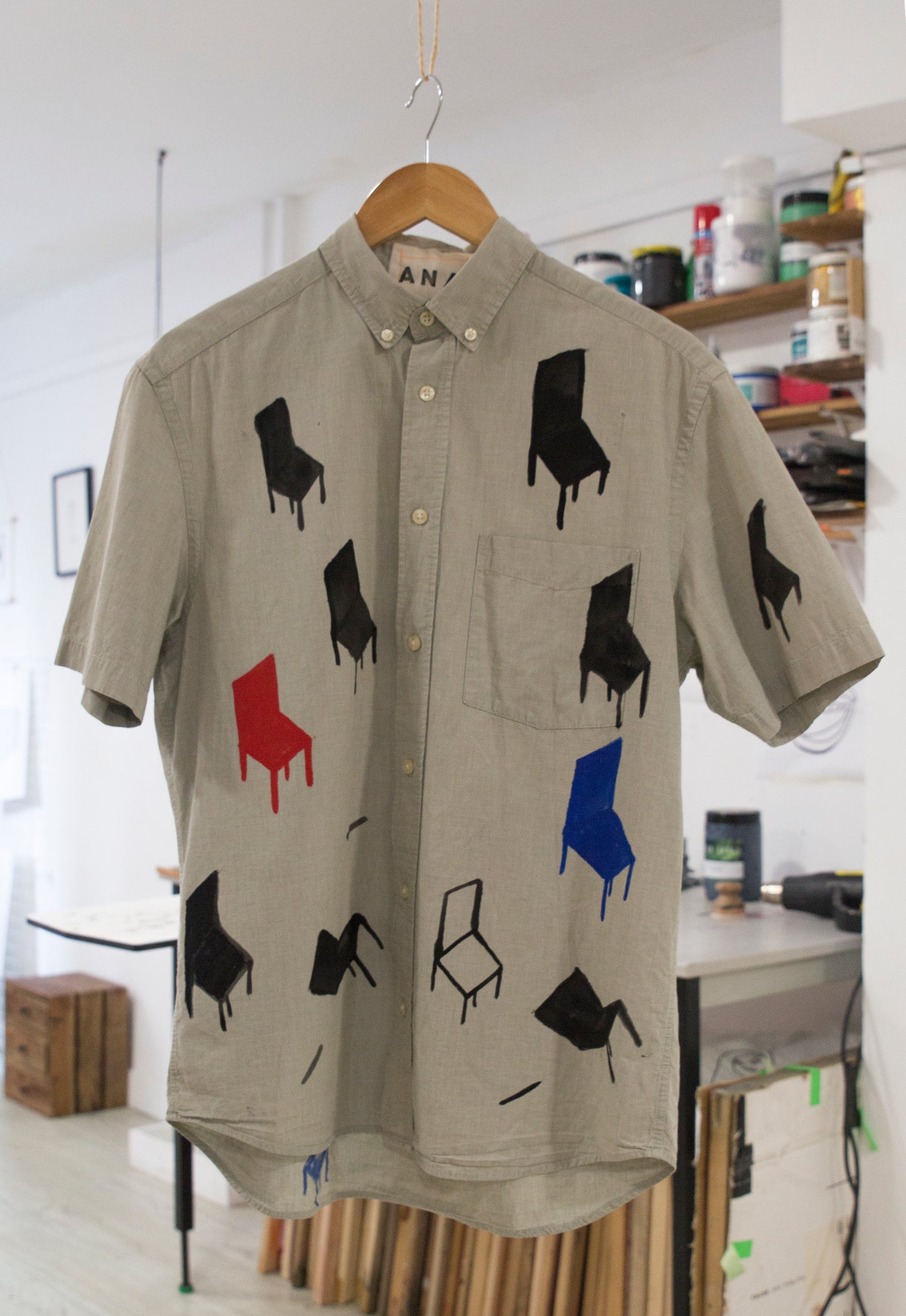 Camisa pintada a mano