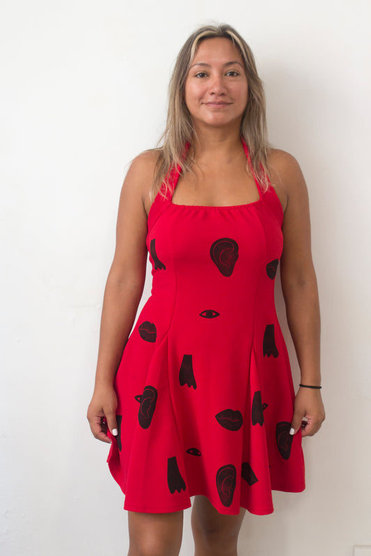 Vestido boca, ojo, nariz y oreja